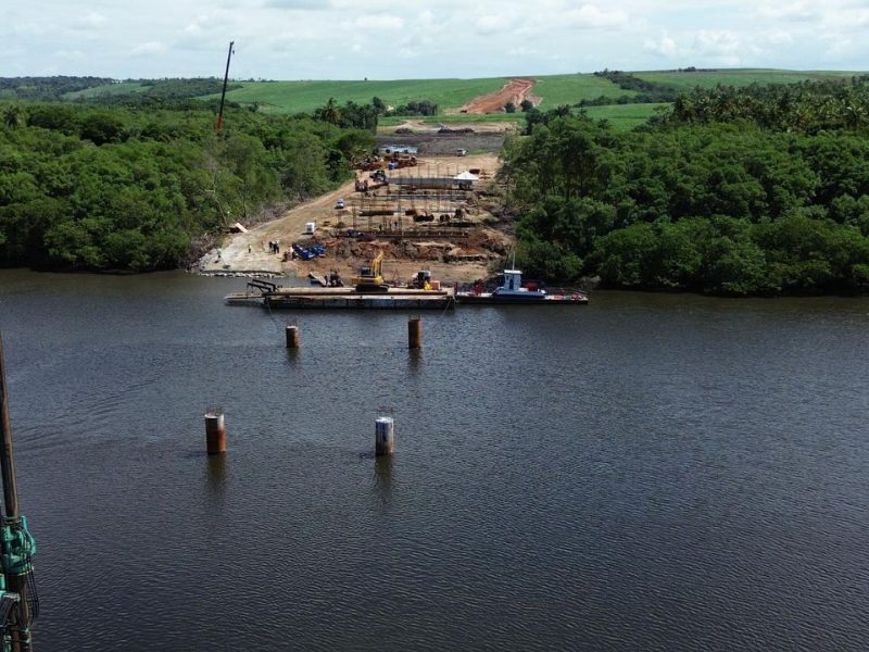 Governador João Azevêdo compartilha novas imagens das obras da Ponte do Futuro; confira