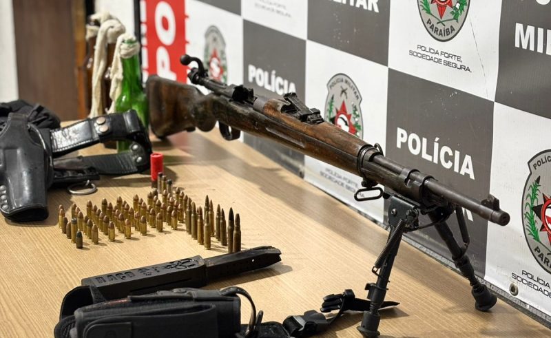 Polícia apreende fuzil de guerra que seria usado em ataque em João Pessoa