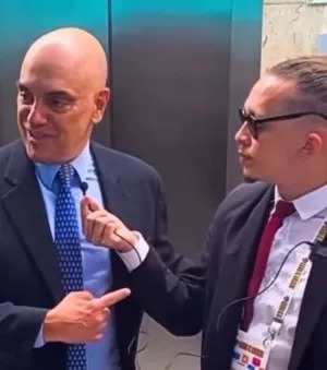 Mizael encontra Alexandre de Moraes em evento do STF: "Advogado para me defender nos EUA"