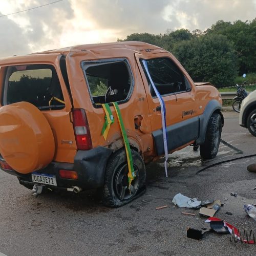 Motorista fica gravemente ferido após ser arremessado para fora do veículo em acidente em João Pessoa
