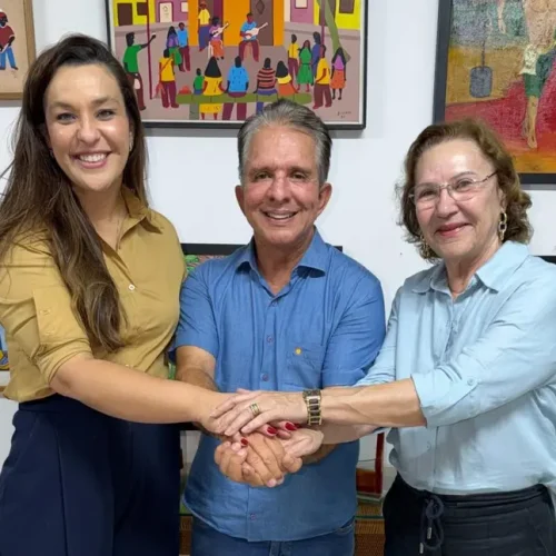 Léa e Camila Toscano anunciam apoio a pré-candidatura de Nabor ao Senado