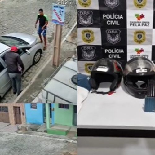 Dois homens são presos por roubos a residências; bandidos planejavam sequestrar empresário de Campina Grande