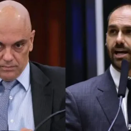 Alexandre de Moraes retira sigilo de investigação contra Eduardo Bolsonaro