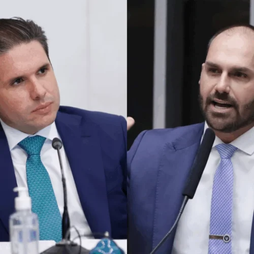 Hugo Motta notifica Eduardo Bolsonaro sobre perda de mandato por faltas