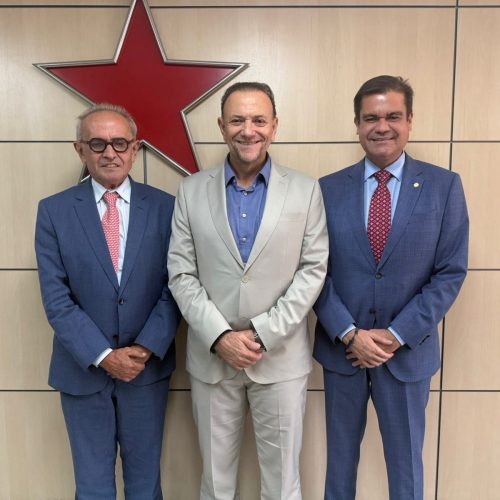 Cícero Lucena se reúne com presidente nacional do PT, Edinho Silva, em Brasília