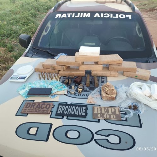 Ação prende foragido da justiça com 11 quilos de pasta base de cocaína em Cajazeiras