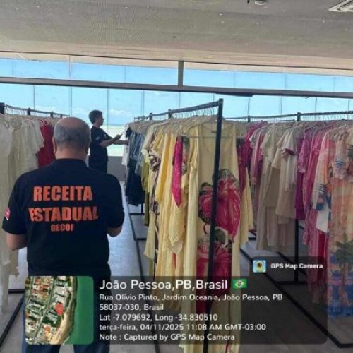 Operação apreende roupas de marca vendidas ilegalmente na Orla de João Pessoa