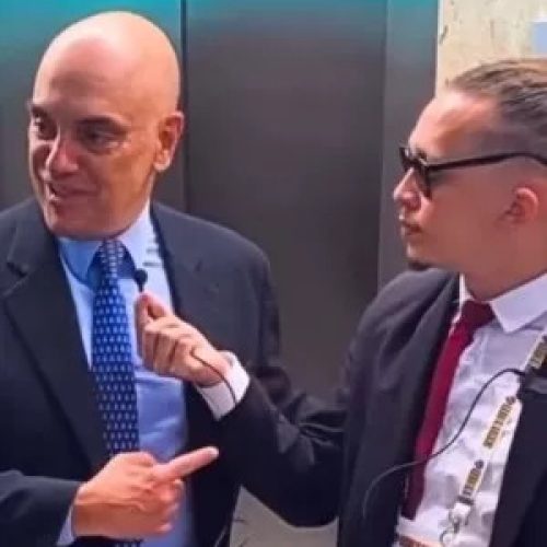 Mizael encontra Alexandre de Moraes em evento do STF: “Advogado para me defender nos EUA”