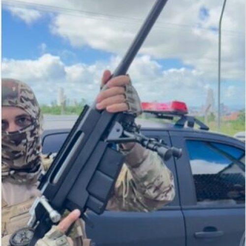 Arma de guerra: Polícia Civil apreende metralhadora .50 em Campina Grande; veja vídeo