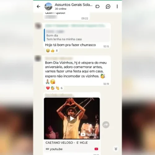 Vizinhos celebram prisão de Jair Bolsonaro com festa e churrasco; veja grupo do condomínio